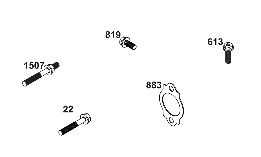 Exhaust Group Diagram and Parts List for 61G377-0104-J1  Briggs and Stratton Engine